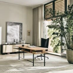 Mercury Green Marble Table Lamp -Home Furnishing Store CB2SP23 24A Hero 3