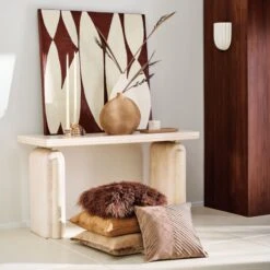 Ariel Fluted White Marble Wall Sconce Light -Home Furnishing Store CB2SP23 PR 04A 030 hero 1