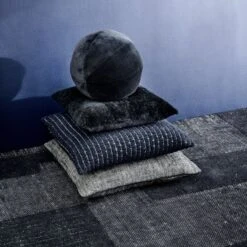 Nazare Navy Throw Pillow 23" -Home Furnishing Store CB2SP23 PR 08B hero 1