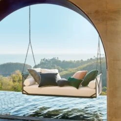 Waverly Ivory White Outdoor Throw Pillow 23" -Home Furnishing Store CB2SU23 17B V1 RET 2