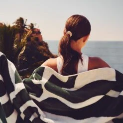 Parc Organic Cotton Green Beach Towel -Home Furnishing Store CB2SU23 RC EDT 05A 019