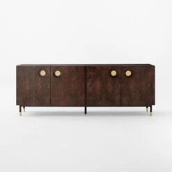 Carbon Brown Burl Wood Media Console -Home Furnishing Store CarbonBnBrlWdMdCredenzaSOSSF22