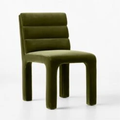 Castell Green Velvet Channel Tufted Dining Chair -Home Furnishing Store CastellTftdDngChrGrnVlvt3QSSF22
