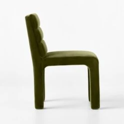 Castell Green Velvet Channel Tufted Dining Chair -Home Furnishing Store CastellTftdDngChrGrnVlvtSDSSF22