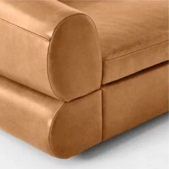 Chale 6-Piece Brown Leather Sectional Sofa -Home Furnishing Store Chale3PcSddlLthrSectAVSSS23