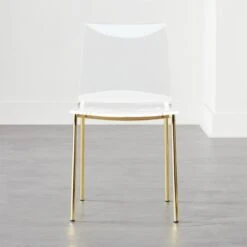 Chiaro Clear Chair Gold Set Of 4
