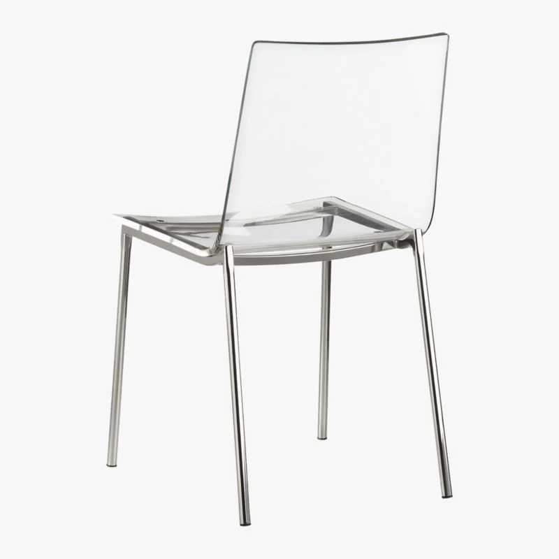 Chiaro Clear Chair Nickel Set Of 4 10 Chiaro Clear Chair Nickel Set Of 4 - Image 8
