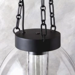 Clifton Cast Glass And Black Chain Link Pendant Light 8 Clifton Cast Glass And Black Chain Link Pendant Light -Home Furnishing Store CliftonCtGlsChnLkPndntAVSHS23