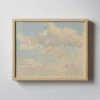 'Clouds Against Blue Sky' Framed Acrylic Painting By Abraham Teerlink 20''X16'' -Home Furnishing Store CloudsAgnstBlueSky20X16SHF23