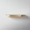 Collar Brass Wall Shelf Small 18" -Home Furnishing Store CollarBrsWallLdgSm18inSHS21