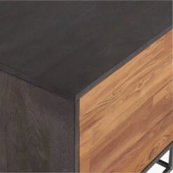 Congo Wood Media Console 56'' -Home Furnishing Store CongoMediaCredenzaAV2S16