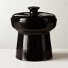 Contempri Black Cookie Jar 2 Contempri Black Cookie Jar -Home Furnishing Store ContempriBlkCnstrCookieJrSHS22