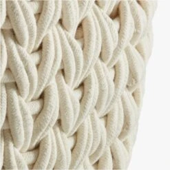 Conway Rectangular White Cotton Storage Basket Small -Home Furnishing Store ConwayBasketWhiteXLAVS18