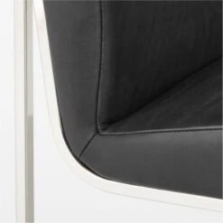 Coop Black Leather Dining Chair -Home Furnishing Store CoopBkLthrDiningChairAVSSF22