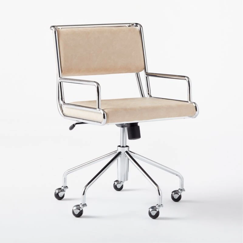 Court Pearl Vegan Leather Office Chair 6 Court Pearl Vegan Leather Office Chair - Image 4