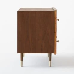 Crimped 4-Drawer Gold Leaf Dresser -Home Furnishing Store CrimpedGldLeafLowDresserSDF20