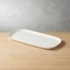 Crisp Rectangular Matte White Serving Platter -Home Furnishing Store CrispMatteWhiteRctSrvPlttrSHS18