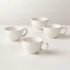 Crisp Matte White Espresso Cup Set Of 4 -Home Furnishing Store CrispMttWhiteEsprssCupsS4SHF22