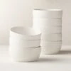 Crisp Matte White Soup Bowl Set Of 8 -Home Furnishing Store CrispMttWhiteSoupBowlS8SHF20