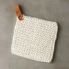 Crochet White Pot Holder 2 Crochet White Pot Holder -Home Furnishing Store CrochetPotHolderSHS19