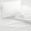 Organic Cotton Percale 400 Thread Count White Sheet Sets -Home Furnishing Store CttnPrcl400TCQSheetSWhtSHF21