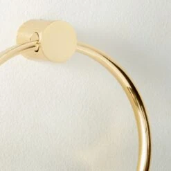 Damon Polished Brass Towel Ring -Home Furnishing Store DamonPldBrsTowelRingAVSHF22