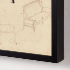 'Design For A Chair I' Framed Reproduction By Carel Adolph Lion Cachet 18''x22'' -Home Furnishing Store DesignForAChairI18x22inAV2SHF22