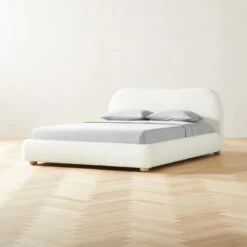 Diana White Boucle Queen Bed -Home Furnishing Store DianaQueenBedROS21 1x1