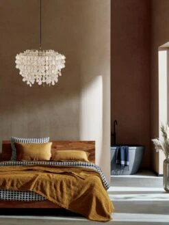 Estela Black And White Organic Cotton Duvet Cover And Shams -Home Furnishing Store DondraTeakQueenBedEstelaJN20 1