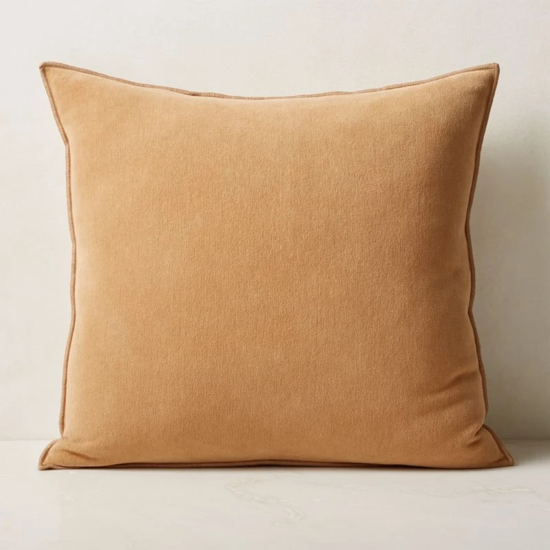 Doux Camel Brown Throw Pillow With Down-Alternative Insert 23'' 3 Doux Camel Brown Throw Pillow With Down-Alternative Insert 23''