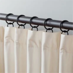 Matte Black Curtain Rings Set Of 9 6 Matte Black Curtain Rings Set Of 9 -Home Furnishing Store DraperyRingsBlackS9SHF21
