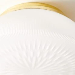 Dufrene Polished Brass Flush Mount Light -Home Furnishing Store DufrenePldBrsFlushMountAVSHS23