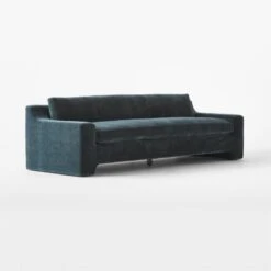 Durant Midnight Blue Velvet Sofa -Home Furnishing Store DurantNightBlueSofa3QSSF22