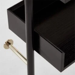 Effie Black Oak Wall Mount Bookshelf 11 Effie Black Oak Wall Mount Bookshelf -Home Furnishing Store EffieEbonizedOakBookcaseAVSSF22