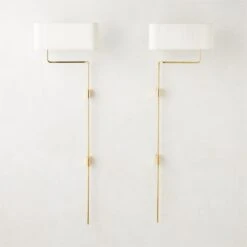 Elodie Polished Brass Wall Sconce Light Right-Facing 11 Elodie Polished Brass Wall Sconce Light Right-Facing -Home Furnishing Store ElodiePlshdBrsWallSconceGrpFHF23