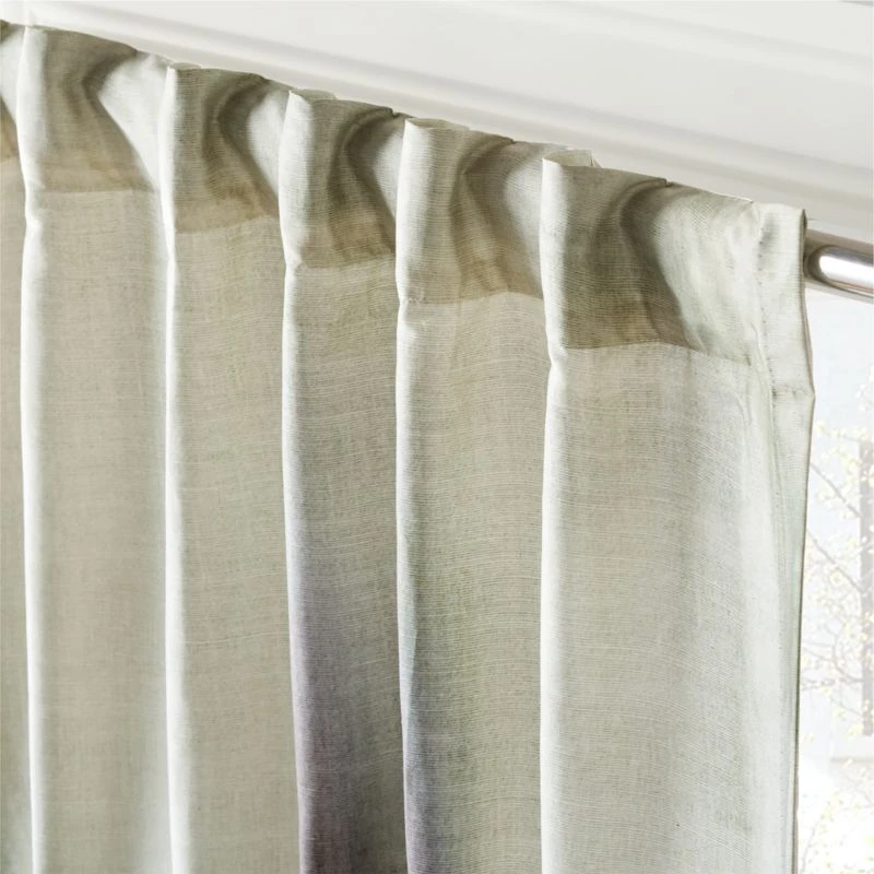 Elysium Green Dupioni Silk Window Curtain Panel 48"x84'' 5 Elysium Green Dupioni Silk Window Curtain Panel 48"x84'' - Image 3