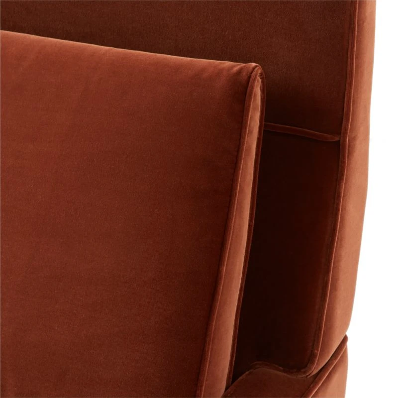 Embassy Bronze Brown Velvet Lounge Chair Model 314 9 Embassy Bronze Brown Velvet Lounge Chair Model 314 - Image 7