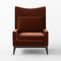 Embassy Bronze Brown Velvet Lounge Chair Model 314 11 Embassy Bronze Brown Velvet Lounge Chair Model 314 -Home Furnishing Store EmbassyBrzVltLngChairSOSSF23