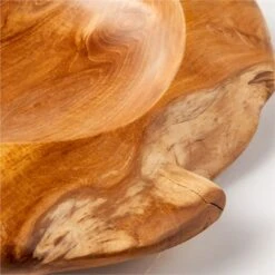 Emmett Natural Teak Decorative Bowl Small 8 Emmett Natural Teak Decorative Bowl Small -Home Furnishing Store EmmettTeakBowlAVSHF22