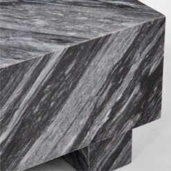 Enyo Square Grey Marble Side Table -Home Furnishing Store EnyoGryMblSideTableAVSSS23