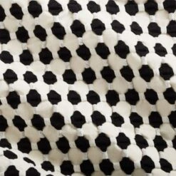 Estela Black And White Organic Cotton Duvet Cover And Shams -Home Furnishing Store EstelaBlkNWhtMtlssFQDuvetROF18