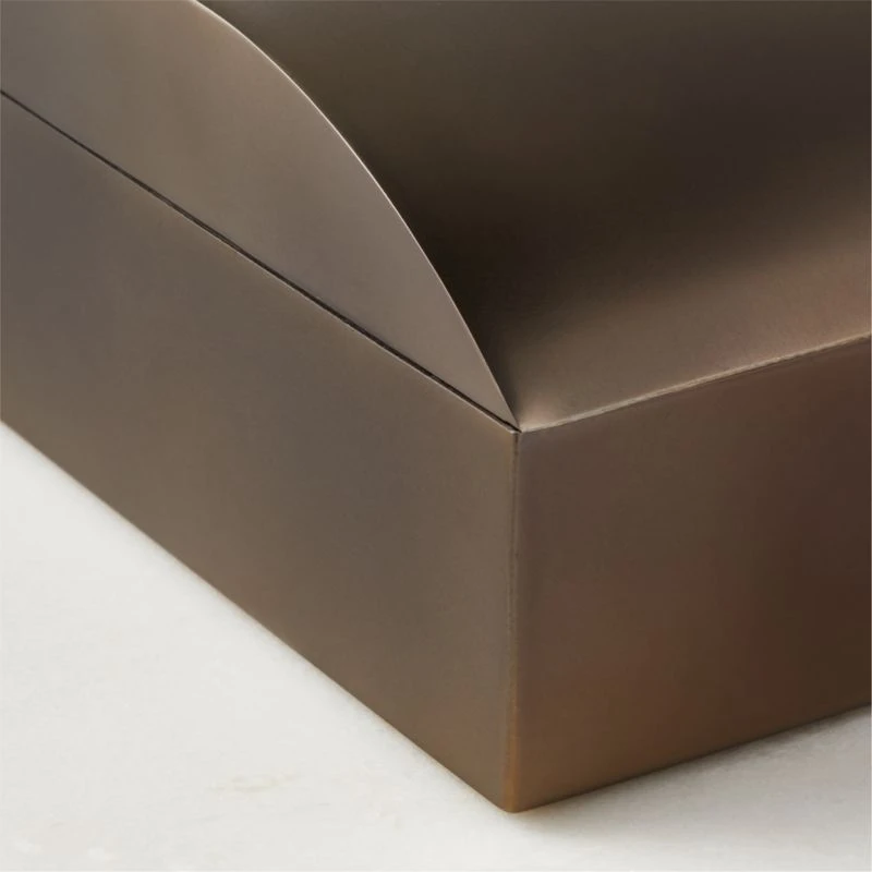 Finley Blackened Brass Storage Box With Lid Small 6 Finley Blackened Brass Storage Box With Lid Small - Image 4