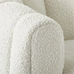 Fitz Channeled White Boucle Loveseat -Home Furnishing Store FitzCreamBclLoveseatAVSSS23