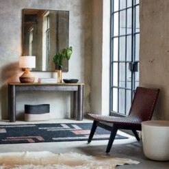 Cap Ivory Cement Side Table -Home Furnishing Store FloatShagreenConsoleTableJL19