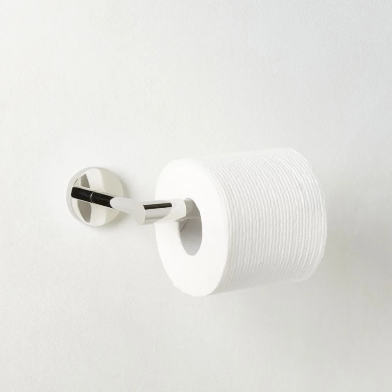 Flynn Crystal And Polished Nickel Wall Mounted Toilet Paper Holder 4 Flynn Crystal And Polished Nickel Wall Mounted Toilet Paper Holder - Image 2