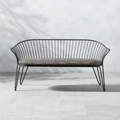 Folla Outdoor Loveseat Cover -Home Furnishing Store FollaMetalLoveSeatSHS22