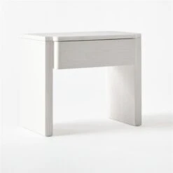 Fore Bleached Ash Wood Nightstand With Drawer -Home Furnishing Store ForeBlchdAshNightstand3QSSS21