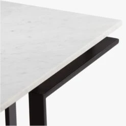 Fullerton Black Metal Desk With White Marble Top -Home Furnishing Store FullertonMdlrDskW2LgsAVS18