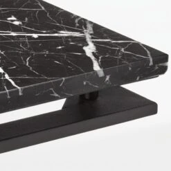 Fullerton Black Metal Desk With Black Marble Top 13 Fullerton Black Metal Desk With Black Marble Top -Home Furnishing Store FullertonModBkDskWTwoLegsAVF20