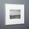 Gallery Brushed Silver Picture Frame With White Mat 11"x14" -Home Furnishing Store Gallery11x14FrmeSlvrWhtMatSHS17